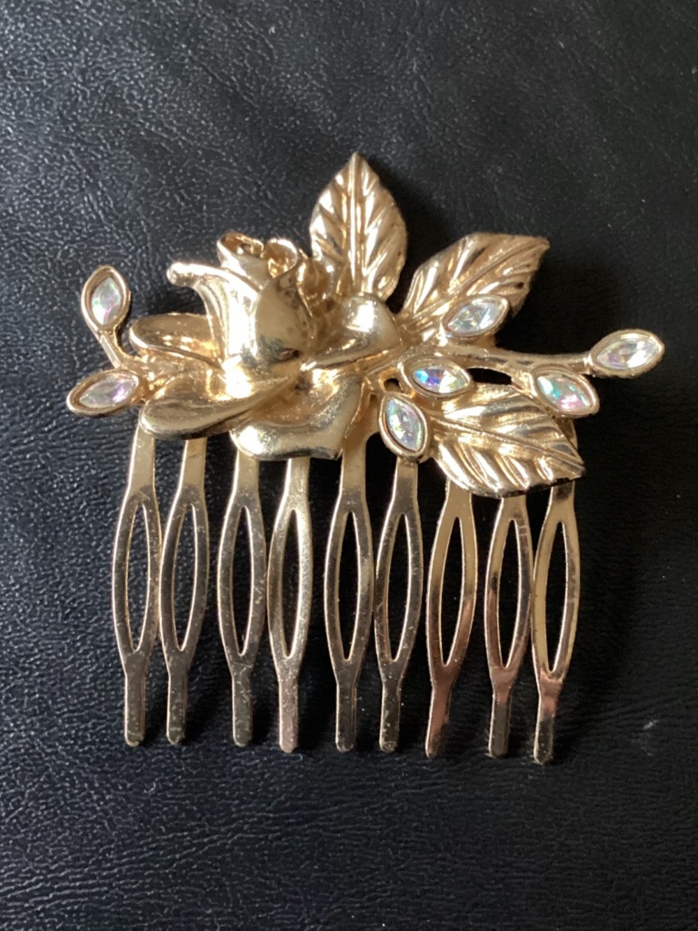 Disney Store london gold flower princess hair comb